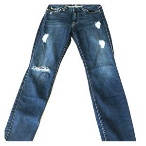 7 for all mankind size 27 skinny jeans